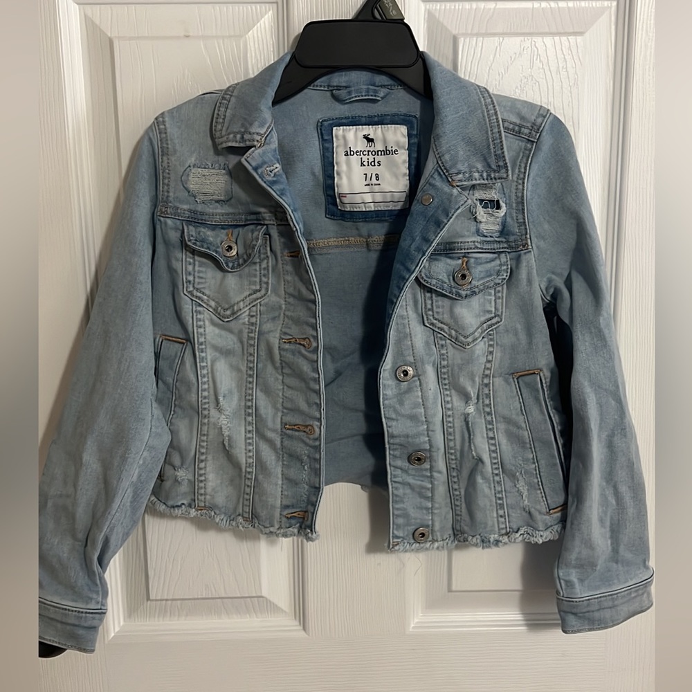 Abercrombie kids girls size 7/8 denim jacket